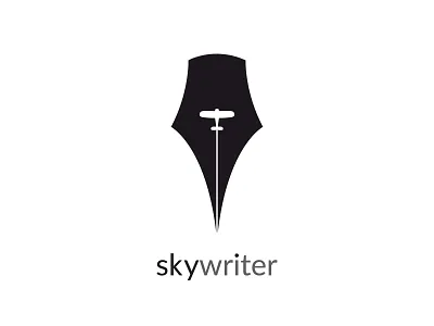 Skywriter branding design logo logo animation logo design