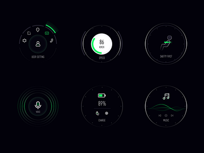 AUTO HMI car design ui