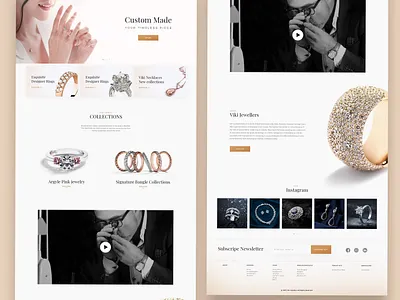Viki Jewellers_Website Redesign Concept ecommerce design ecommercewebsite jewellerybrand responsive responsive web design responsive website ui uidesign uiux uxdeisgn website