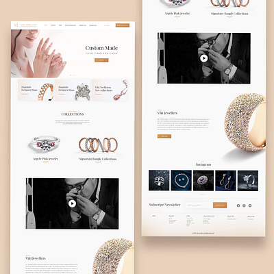 Viki Jewellers_Website Redesign Concept ecommerce design ecommercewebsite jewellerybrand responsive responsive web design responsive website ui uidesign uiux uxdeisgn website