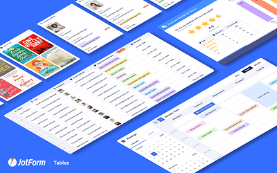 Coming Soon! - JotForm Tables calendar chart collection data database events gird jotform meeting multiple select reports spreadsheet tables tools