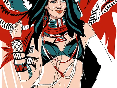 Angelic Adriana adobe art digital portrait drawingart erotica fashion illustration fashion illustrator illustration illustration digital illustrations vector illustration