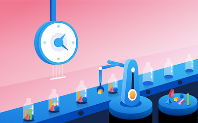 smallcase Automation Scheduler art branding clean design illustration