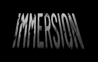 Immersion branding design illustration logo minimal typo typographic typography typography logo web