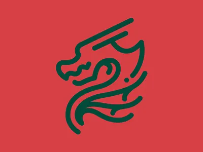 Day 72 - Dragon - 100 Icons Daily 100days design dragon icon illustration leeayr logo minimal vector wyvern