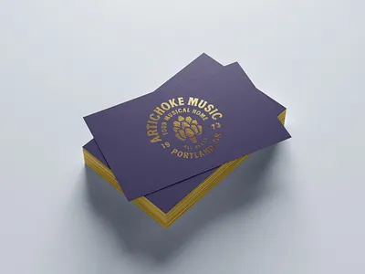 Artichoke Logo Business Card branding concept branding design business card businesscard logo design logodesign logotype type