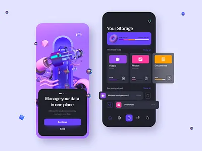 File manager app 📁🤓 app app design file file manager files interaction interface manager managment mobile mobile design product design ui uidesign ux
