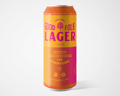 Good Folk Lager artichoke artwork beer can beer label brand brand design brand identity branding design graphicdesign logo music packagedesign type typography