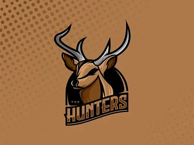 The Hunters - E Sports Logo Concept deer design designer esportlogo esports illustration logo logodesign logos vector