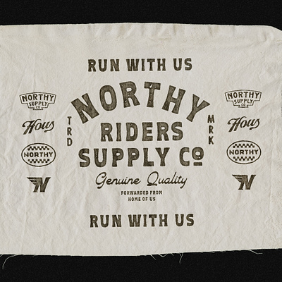 Run With Us badge design branding handdrawn illustration motorcycle t shirt design vector vintage vintage badge vintage design