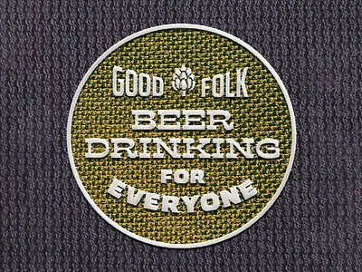 Good Folk Patch/Badge badge badgedesign beer branding brand brand design branding branding design design graphicdesign patch patch design