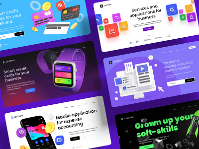 Levitate - Figma 3D scene builder & Presentation templates 3d mockup 3d models abstract block brand branding constructor design desktop icons illustration landing landing page mobile mobile app print material service trend ui web