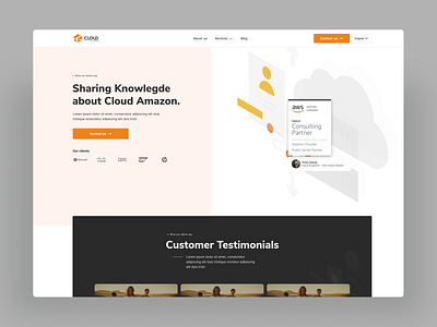 Cloud Levante Redesign WIP aws cloud cloud amazon design modern redesign ui ux web design webdesign website design wip