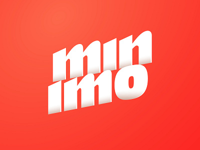 Minimo brand design graphic graphicdesign letter lettering logotype type typeface typography