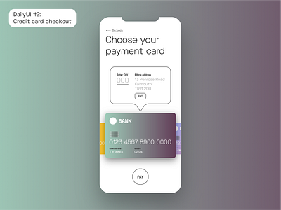 DailyUI #2: Credit Card Checkout credit card checkout credit card payment creditcard dailyui dailyuichallenge ios app ios app design ui uidesign ux uxdesign