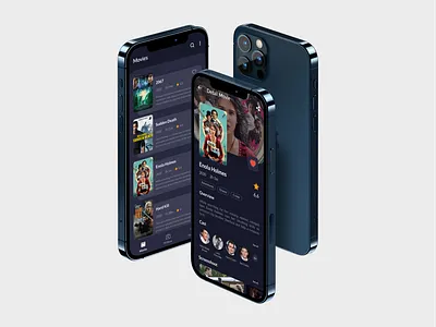 Movie List Application iphone list view mobile app design mobile application movie movie app uiux