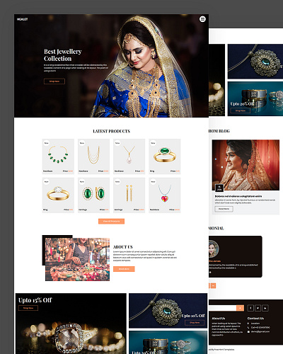 Healet bootstrap business cosmetic css html5 jewellery product responsive template watch