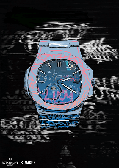 PATEK PHILIPPE X MART!N adobe branding cc creative design illustration lettering patekphilippe typography watch