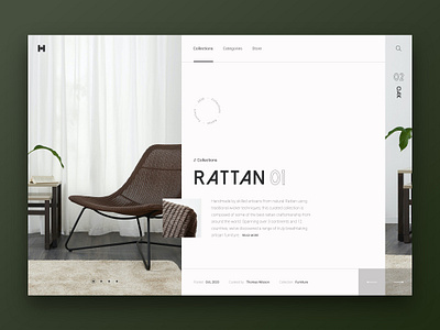 HUS | Website Concept clean ui concept earth tones furniture furniture website interior design landing page minimalist sans serif ui ui design ux ux design web design