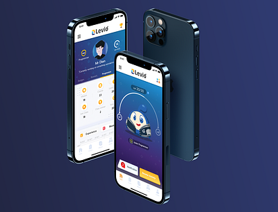Levio Mockup App Design adobe xd apps avatar design gamification illustration ios mobile mockup ui ux