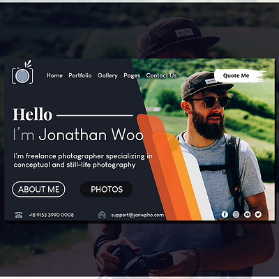 FreelancerPhotographer branding branding design dailyui design designer designs graphic graphic design graphicdesign landing page personal personal brand photographer photography portfolio ui ui design uidesign web website