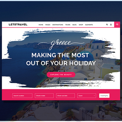 TravelGreece branding dailyui design designer designs dribbble explore graphic design graphic design graphicdesign greece holiday inspiration landing page travel travel agency traveling web website website design