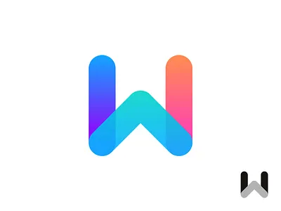 W letter + Arrow - Logo Design Exploration arrow grow speed direction up black white brand designer brand identity branding branding agency corporate gradient identity identity design logo logo design logo designer logotype media tech digital overlays smart logo symbol transparency w letter logo