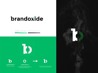 Brandoxide Agency Logo b logo best logo design ideas dribbble bo logo brand identity designer branding branding designer design agency logo digital agency logo green black logo logodesign logodesigner logotype small agency logo