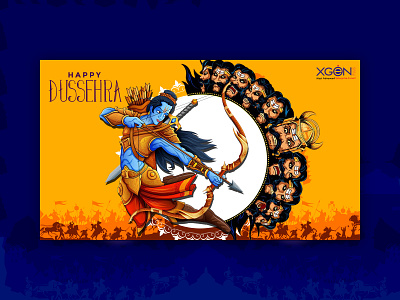 Xgenplus Dussehra branding design