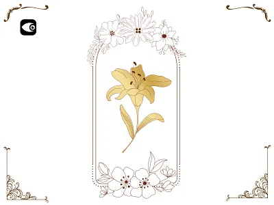 Floral Frame spiritual art