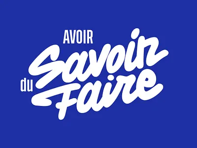 Savoir Faire custom lettering graphiste hand lettering lettering logo logo designer webdesigner