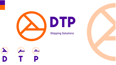 DTP(shipping solutions) Unique logo logo