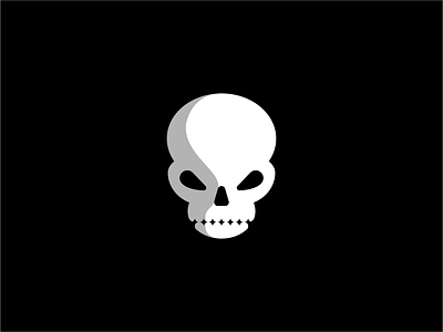 Spooky Skull Logo design flat halloween icon illustration logo mark skull symbol