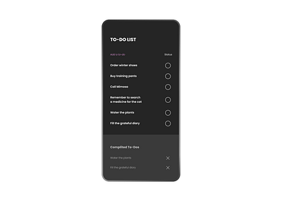 Daily UI #042 - To-Do list