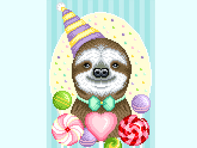 Pixel art animal animal illustration candy character design graphicdesign illustration illustration art party pixel art pixelart pixelartist pixels