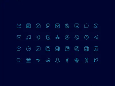 Futur•o: A modern, minimal icon set customise ios14 design icon bundle icon design icon set icons icons for sale interface ios14 retina ui user experience user interface ux