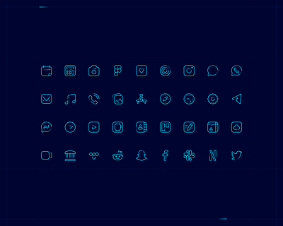 Futur•o: A modern, minimal icon set customise ios14 design icon bundle icon design icon set icons icons for sale interface ios14 retina ui user experience user interface ux