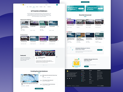 IoT For All Events Experience community design events experience internet of things iot ui ui design ux web design webinars website