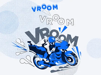 Vroom illustration vector