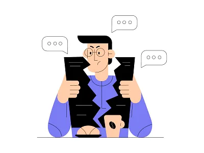 Vectober 23: Rip art character flat graphic design illustration illustrator minimal news paper rip vectober vectober2020 vector