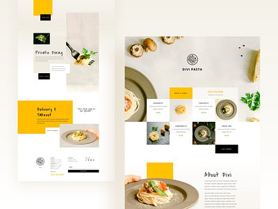 Italian Restaurant - Sneak Peek divi food foodie foodillustration gradient italian restaurant pasta pizza potato restaurant restaurant app restaurant branding restaurant logo restaurants sneak peek template typography ui ux wordpress theme