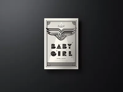 AIGA Jacksonville Design + Music Poster Show baby girl black and white blm custom type free download freebie freebies gig poster halftone illustration linework music negative space posters social song wings