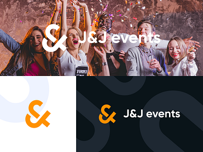 J&J events antipslava brand identity branding colorful creative event branding event logo graphic design j logo letter j logo modern logo party typographic logo typography vector graphics visual identity лого логотип