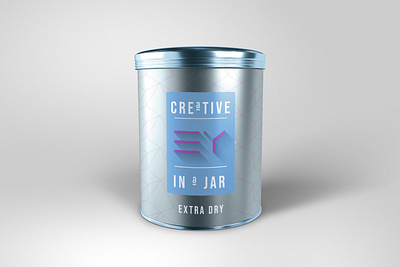 Creative in a jar branding colours logo tag template