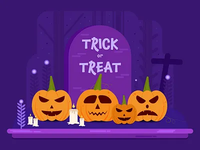 Halloween Illustration Vector vibrant color art branding brushes design illustration illustrator procreate typography vector