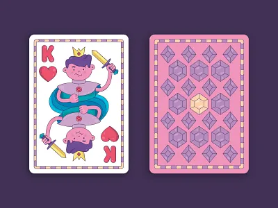Sweet King Card candy card character design illustration