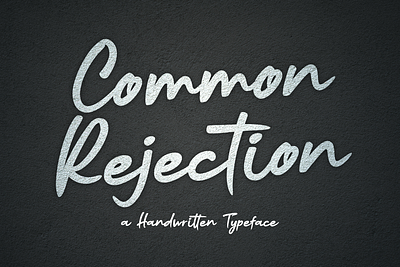 Common Rejection animation app bold branding design font handmade logo newfont typography web