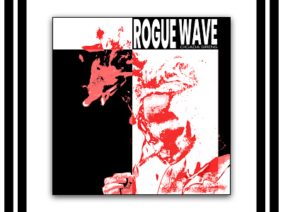 Rogue Wave affinity designer affinity photo album art glitch graphic design horror photo edit typography vintage