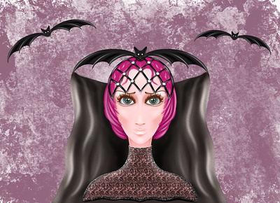 Halloween costume avatar costume costume party design fashion girl halloween halloween party icon illustration procreate