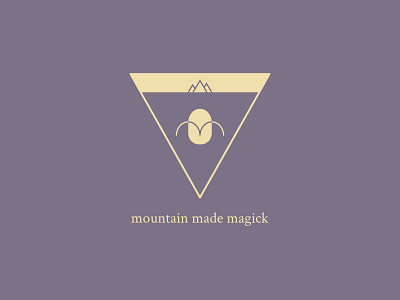 Mountain Made Magick geometric logo minimalist pastel